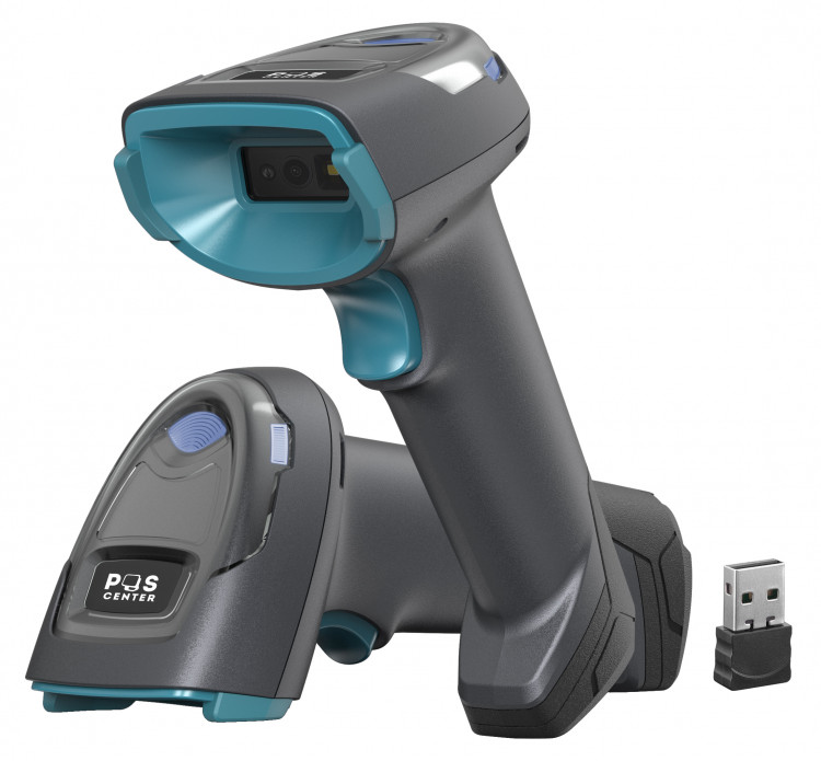 Сканер штрих-кода POScenter SG-105-BD, беспроводной, USB адаптер (донгл), USB кабель артикул 9749                  