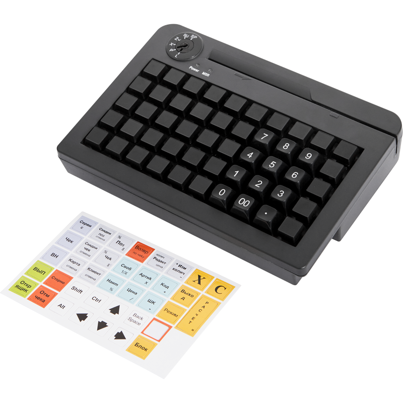 POS клавиатура PayTor KB-50 (USB, PS/2, ридер) 