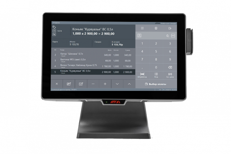 Сенсорный моноблок АТОЛ JAZZ 16 SSD 120 Gb, 8 GB DDR3L Windows 10 IoT артикул 57290             15.6