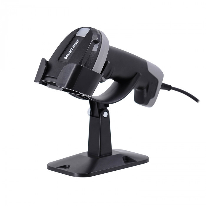 Cканер штрих-кода MERTECH 2410 P2D SUPERLEAD USB Black с подставкой артикул