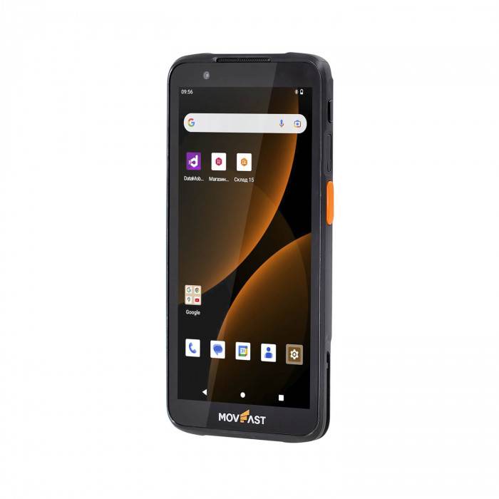 Комплект ТСД S55 Android 13, 4GB/64GB (крейдл без передачи, пист. рукоятка, чехол, стекло, ремешок) 