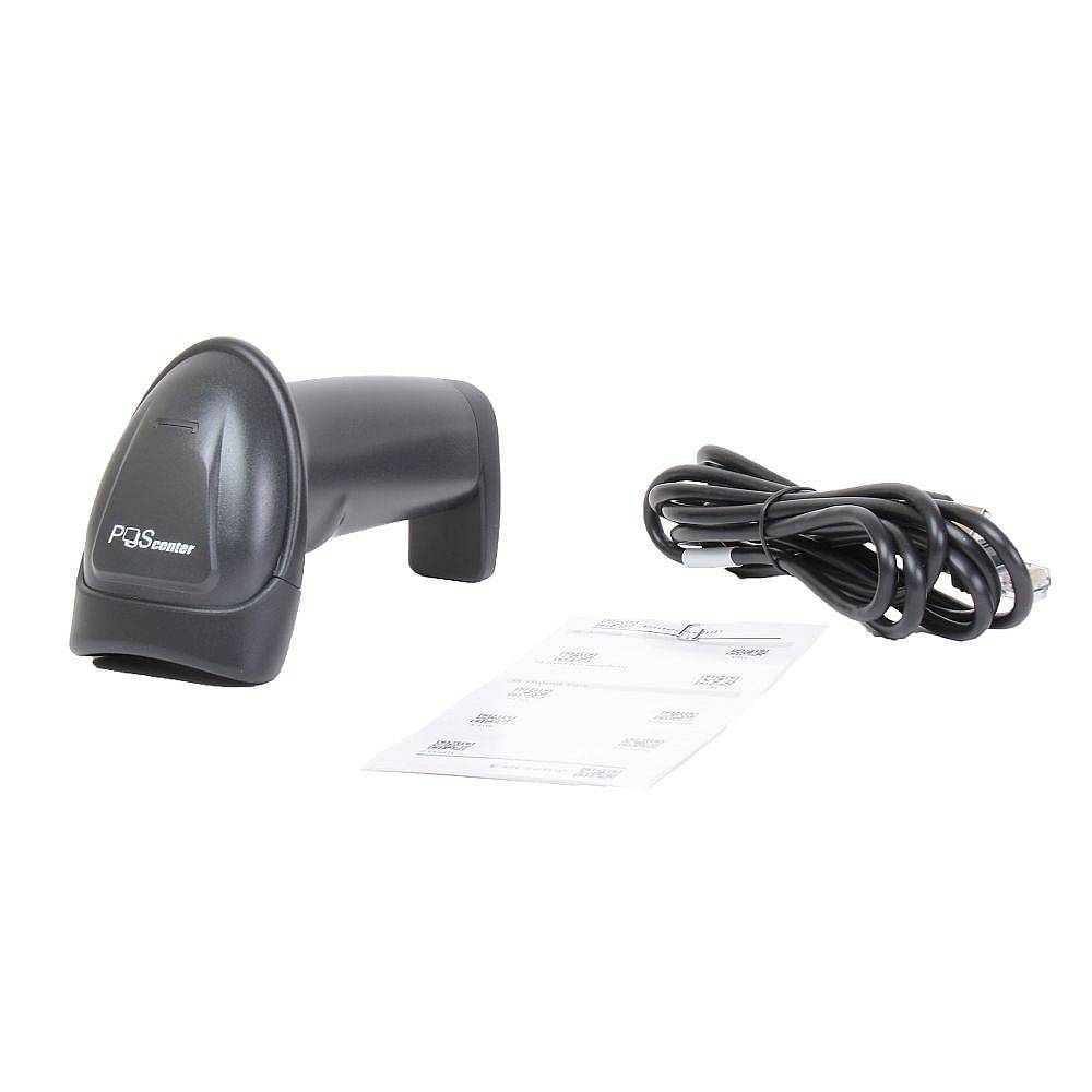 Сканер штрих-кода Poscenter HH 2D2 HD, ручной, USB, черный, с кабелем 2, 0 м, подставка 