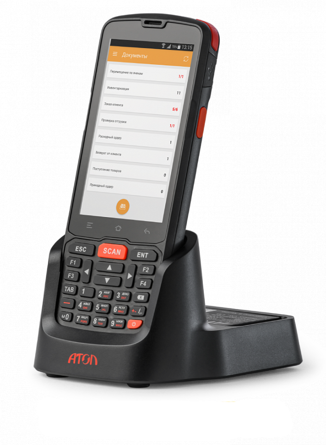 ТСД АТОЛ Smart.Slim Plus базовый + подставка, защитное стекло (АКЦИЯ: "Цифровые решения для всех: скидки на ТСД") 