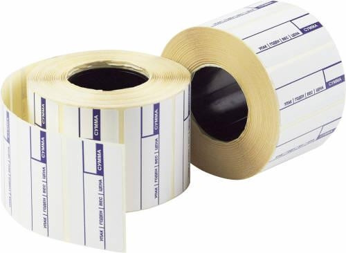 Термоэтикетка 58x40 (580 шт.) препринт  ЭКО артикул 0021-534                  