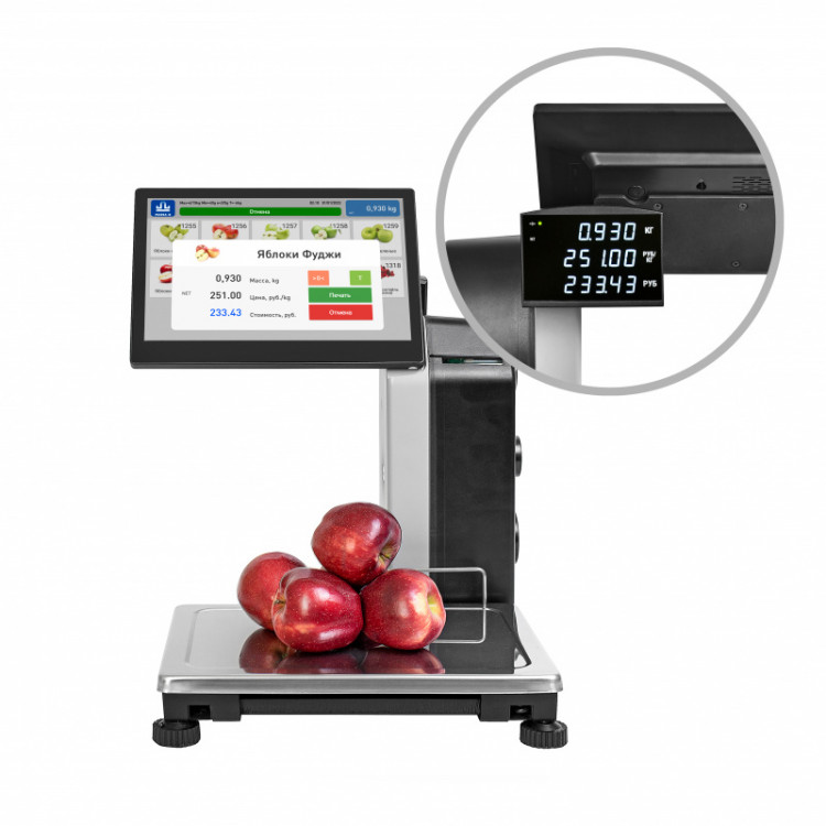 Весы с печатью этикеток МК-6.2-S2L1000(10) артикул 501344                  