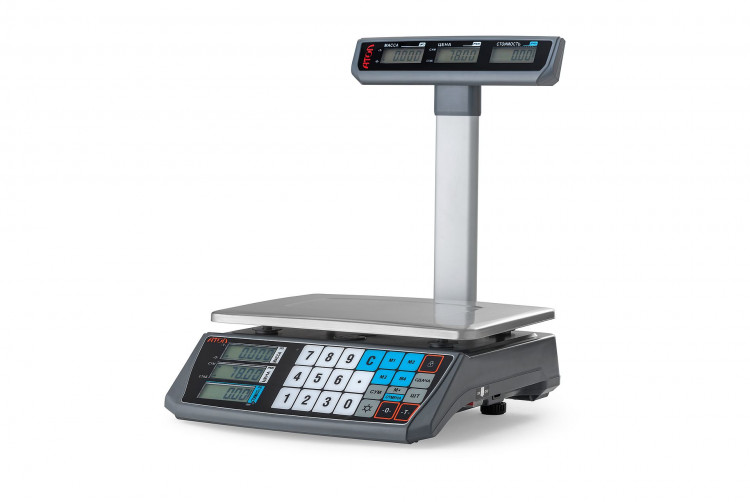 Весы торговые АТОЛ MARTA со стойкой USB, лицензия FDU артикул 61840