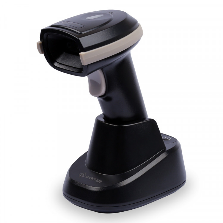 Беспроводной сканер штрих-кода G-SENSE IS1408BT HD 2D Bluetooth, USB, черный, cradle артикул IS1408-BT-HD-2D                  