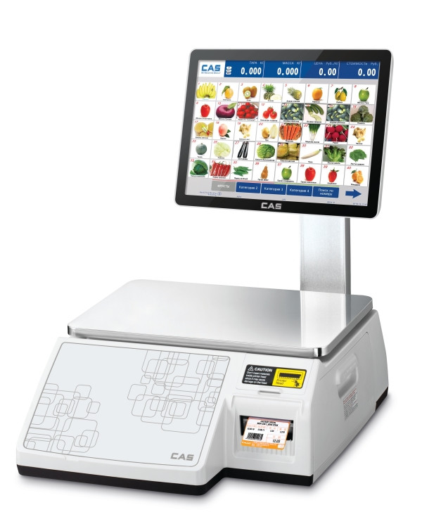 Весы с печатью этикеток CAS CL-7000-15S самообслуживания артикул 310L73153GCI0501             CL-7000-15S  с сенсорным 15