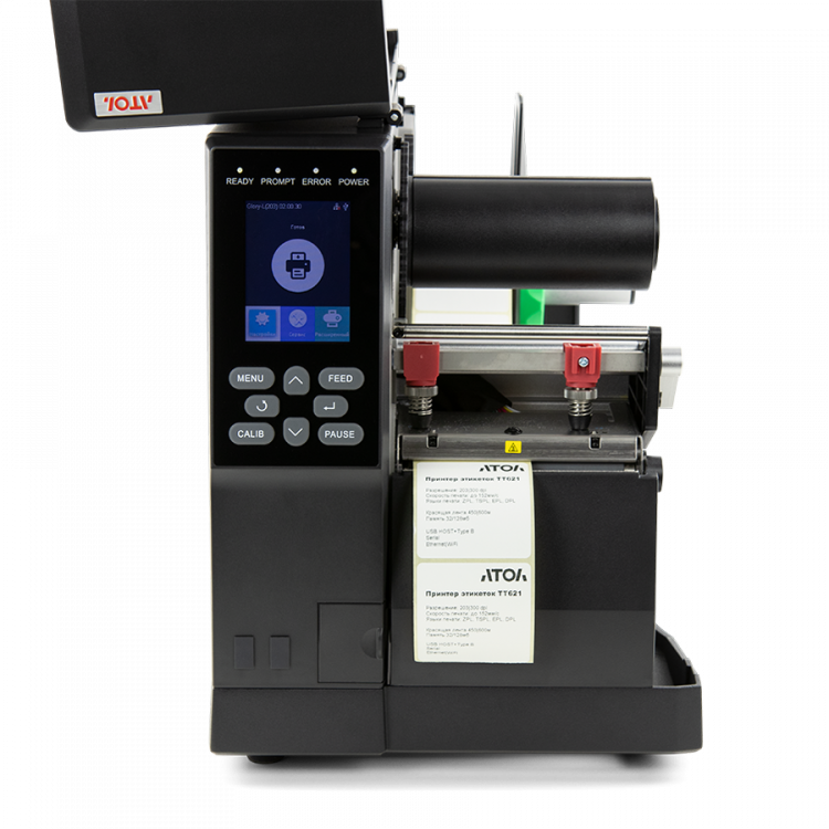 Промышленный принтер этикеток АТОЛ ТТ621 300 dpi + отделитель этикетки со смотчиком артикул 60213                  