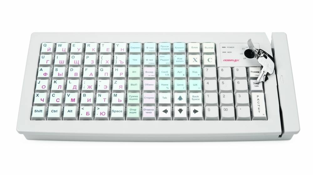 Программируемая клавиатура Posiflex КВ-6600B черная 