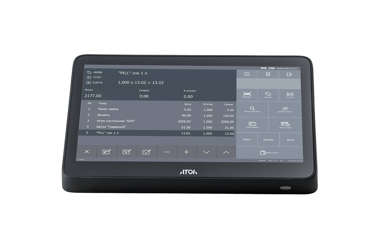 POS-терминал АТОЛ Optima V7 Lite без ОС 