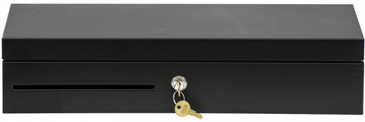 Денежный ящик АТОЛ FlipTop-B черный, 460*170*100, 24V Атол артикул 38714             крышка для инкассации     