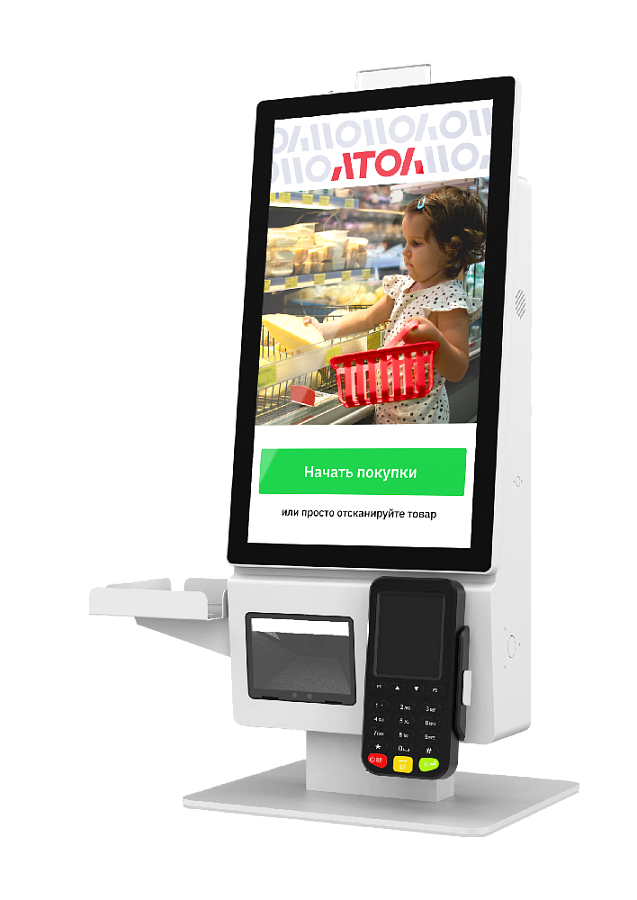 Касса самообслуживания АТОЛ КСО 3210 с настольным креплением артикул 0021-6130